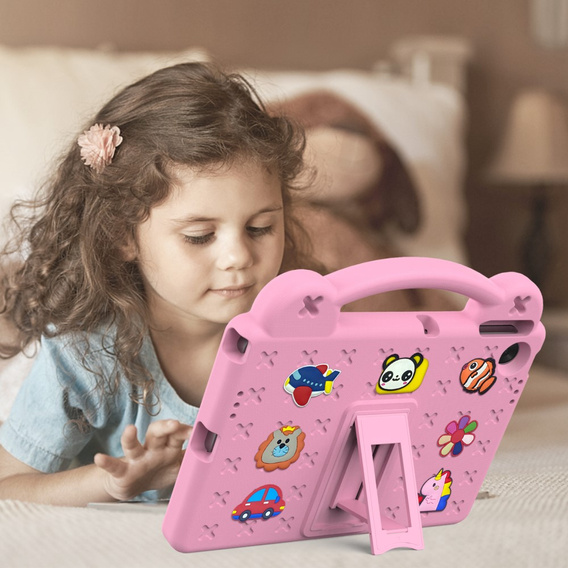 Etui do Lenovo Tab 10.1" TB311FU, Cute Patterns, z podstawką, różowe