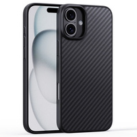 Etui do iPhone 16 Plus, Aramid Fiber Cover, czarne