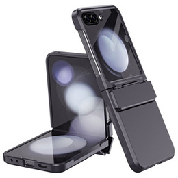 Etui do Samsung Galaxy Z Flip7 FE / Z Flip6, PC Case, ze szkłem, czarne