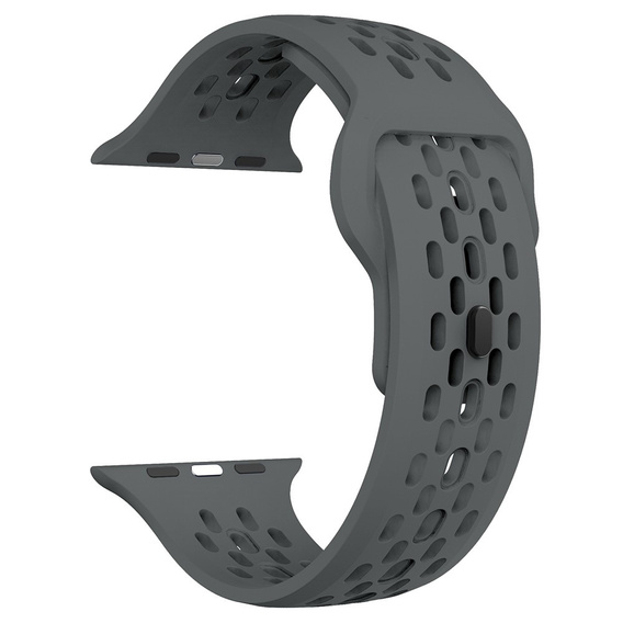 Pasek Silikonowy do Apple Watch 1/2/3/4/5/6/7/8/9/10/11/SE Ultra 1/2/3 42/44/45/46/49mm, Szary