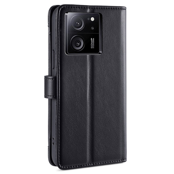Etui z klapką do Xiaomi 13T / 13T Pro, Wallet Zipper Pocket, czarne