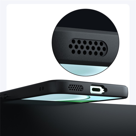 Etui do Honor Magic 8 Lite, Fusion Hybrid, przezroczyste z czarną ramką