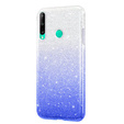 Etui do Huawei P40 Lite E, Glitter Case, Srebrne / Niebieskie