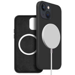 Etui do iPhone 14, Silicone MagSafe, czarne