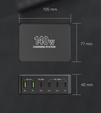 Ładowarka sieciowa ERBORD 140W 4x USB Typ C 2x USB, do telefonu laptopa