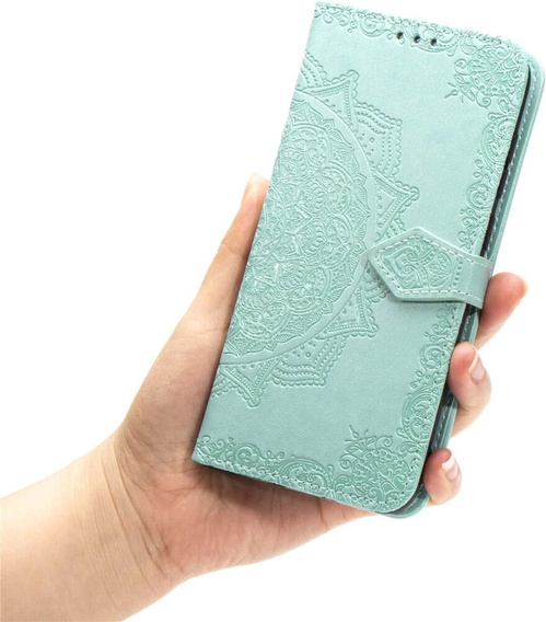 Etui z klapką do Oppo Reno 11F 5G, Mandala, zielone