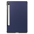 Etui do Samsung Galaxy Tab S10 Lite / S10 FE / S9 FE, Tri-fold, z miejscem na rysik, granatowe