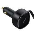Ładowarka samochodowa Baseus Enjoyment z kablami USB-C + Lightning 3A, 30W - czarna