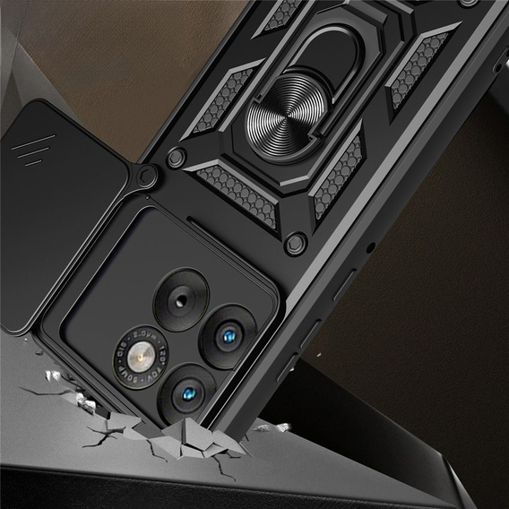 Etui pancerne do Motorola Edge 70, CamShield Slide, czarne