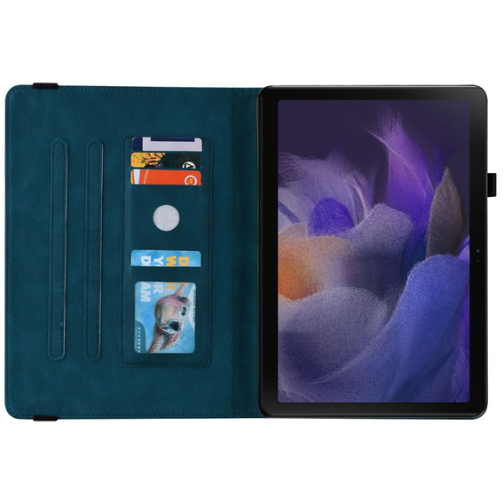 Etui do Samsung Galaxy Tab A11+, Butterfly, niebieskie