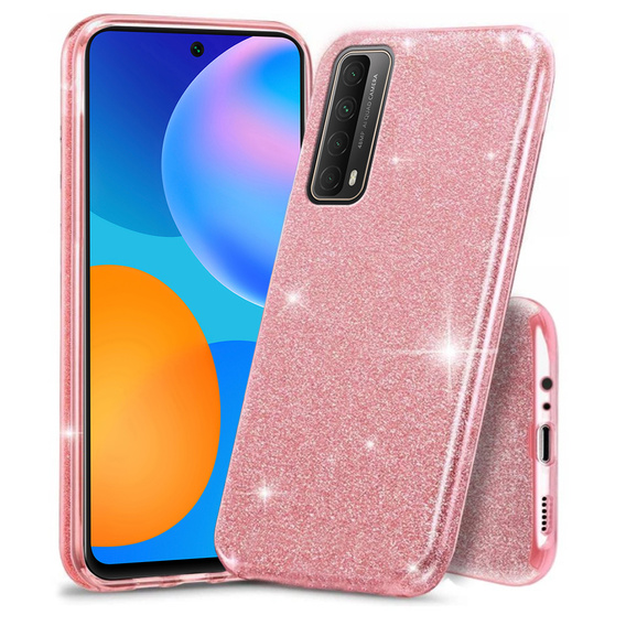 Etui Glitter Case do Huawei P Smart 2021, Pink