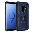 Etui pancerne do Samsung Galaxy S9+ Plus, Nox Case Ring, niebieskie