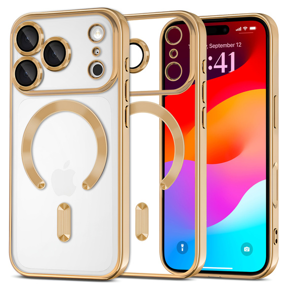 Etui do iPhone 17 Pro Max Electro MagSafe – złote