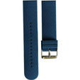 Pasek Silikonowy Uniwersalny 22mm, z poprzeczną linią, Niebieski