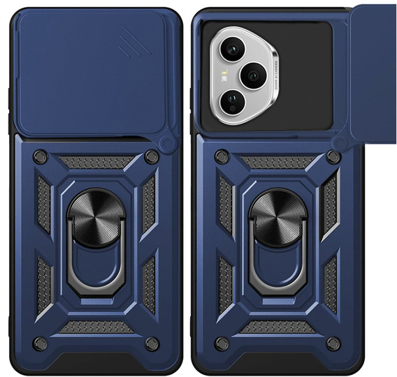 Etui pancerne do Honor 400 Pro 5G, CamShield Slide, niebieskie