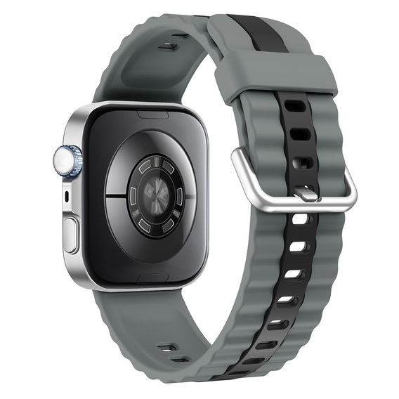 Pasek Silikonowy do Huawei Watch Fit 4 / 4 Pro / 3, Szary / Czarny
