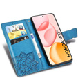 Etui z klapką do Honor 400 5G, Butterfly, niebieskie