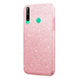 Etui do Huawei P40 Lite E, Obudowa Glitter Case, Różowe