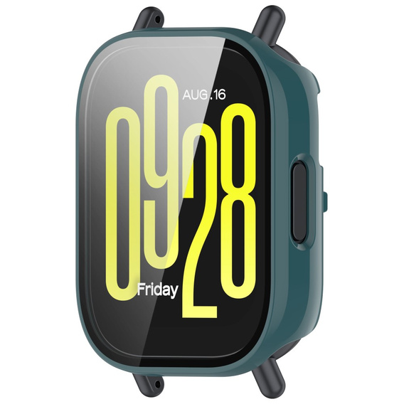2w1 Etui + Szkło Hartowane do Xiaomi Redmi Watch 5 Active, Zielone