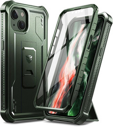 Etui pancerne do iPhone 13 / 14, Dexnor Full Body, zielone