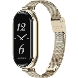 Pasek Bransoleta Milanese do Xiaomi Smart Band 10 / 9 / 8, Złoty