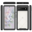 Etui do Google Pixel 6a, Shockproof, z folią, czarne