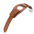 Pasek Skórzany do Apple Watch 1/2/3/4/5/6/7/8/9/10/11/SE Ultra 1/2/3 42/44/45/46/49mm, Brązowy