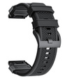 Pasek Silikonowy QuickFit do Garmin Fenix 22mm, Czarny
