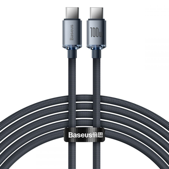 BASEUS Crystal Shine Kabel Type-C / Type-C 100W 2M - Black