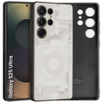 Etui do Samsung Galaxy S25 Ultra, Matte Case z wzorem wnętrza telefonu, białe