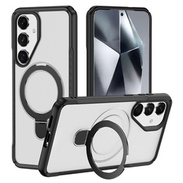 Etui do Samsung Galaxy S25/S24 z magnetyczną podstawką – matowe białe