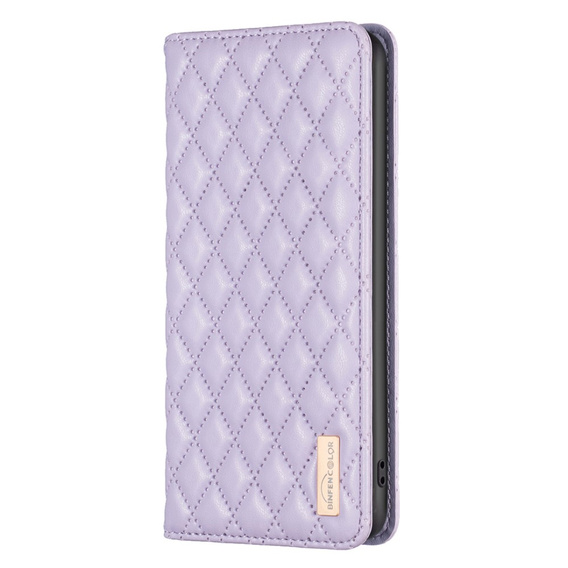 Etui z klapką do Samsung Galaxy A34 5G, Wallet, BINFEN COLOR, fioletowe