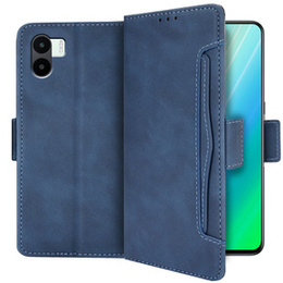 Etui z klapką do Xiaomi Redmi A1 4G / A2 4G, Card Slot, niebieskie
