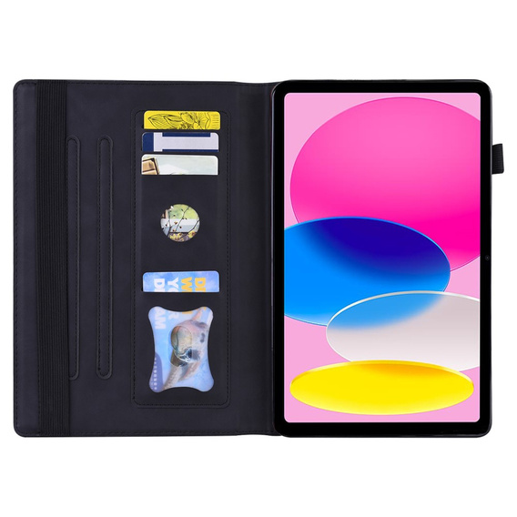 Etui do iPad 10.9" 2022 (10 gen.) / iPad 11" 2025 A16 (11 gen.), Classic, z miejscem na rysik, czarne