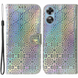 Etui z klapką do Oppo A17, Wallet, Mandala szare