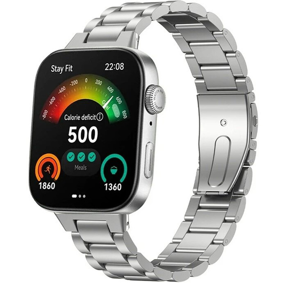 Stalowa Bransoleta do Huawei Watch Fit 4 / 4 Pro / 3, Srebrna