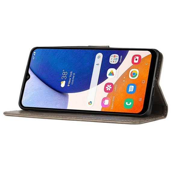 Etui z klapką do Samsung Galaxy A55 5G, Butterfly, szare