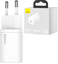 Baseus Super Si QUICK CHARGER PD20W Ładowarka, White