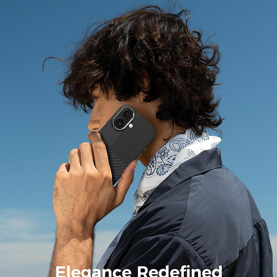 Etui Benks Montage Magnetic Armor Air Kevlar (600D/1500D) z metalową ramką MB67 do iPhone 17 – czarny