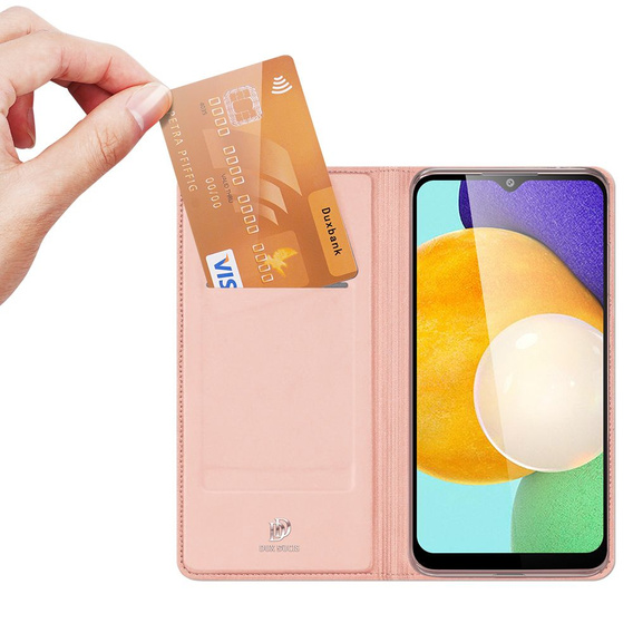 Etui Dux Ducis do Samsung Galaxy A03s, Skinpro, różowe rose gold