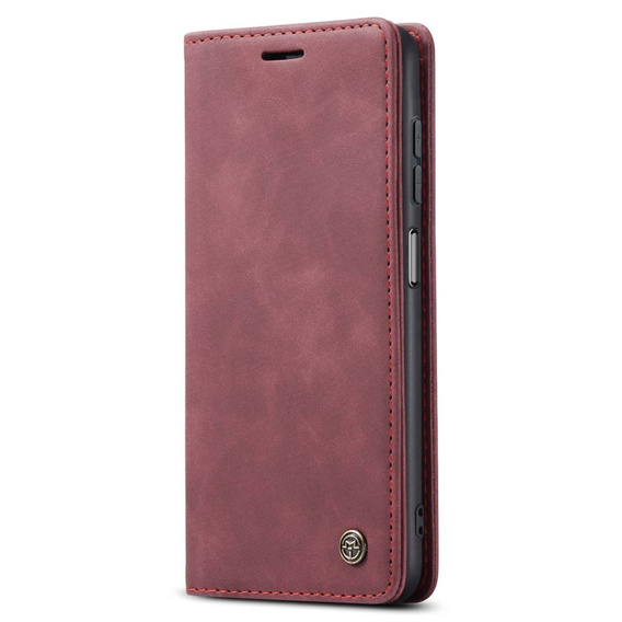 Etui CASEME do Samsung Galaxy M33 5G, Leather Wallet Case, bordowe