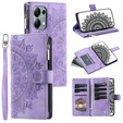 Etui z klapką do Xiaomi Redmi Note 13 Pro 4G / Xiaomi Redmi Note 14S / Xiaomi Poco M6 Pro 4G, Mandala, fioletowe