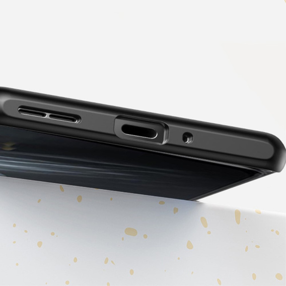 Etui do OnePlus 12 5G, Fusion Twill Stripe, przezroczyste / czarne