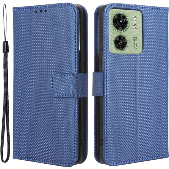 Etui z klapką do Motorola Edge 40 5G, Wallet Smart Magnet, niebieskie