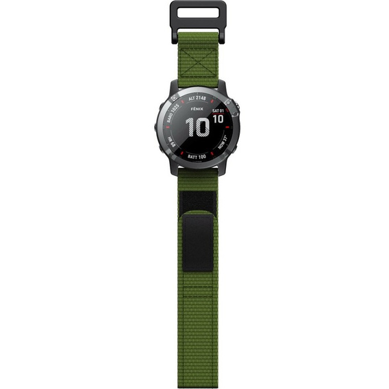 Pasek nylonowy do Garmin Fenix 7X/6X Pro/Tactix 7 26mm, Green