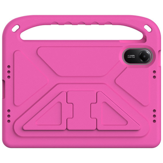 Etui dla dzieci do Xiaomi Redmi Pad 2, z uchwytem – różowe