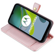 Etui z klapką do Motorola Moto G84 5G, Wallet Zipper Pocket, różowe