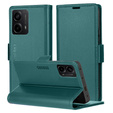 Etui do Motorola Moto G24 / G24 Power / G04, ERBORD Glossy Litchi, portfel z klapką, zielone