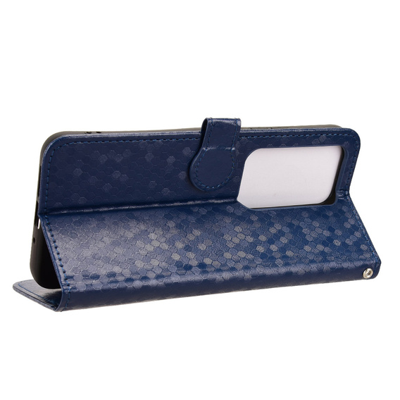 Etui z klapką do Xiaomi Redmi 15 5G / 4G, Wallet Rhombus, niebieskie
