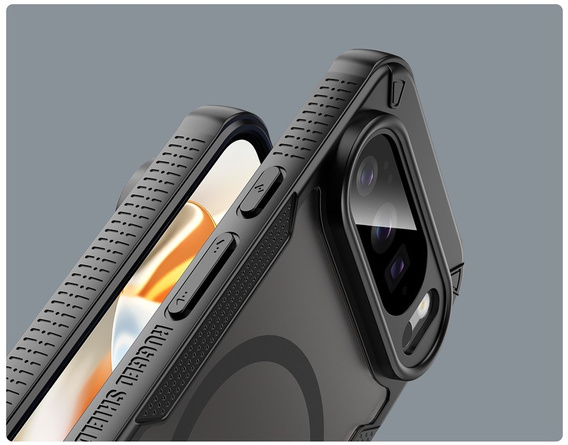 Etui Matt Case do Google Pixel 10 Pro, do MagSafe, wzmocnione, matowe czarne